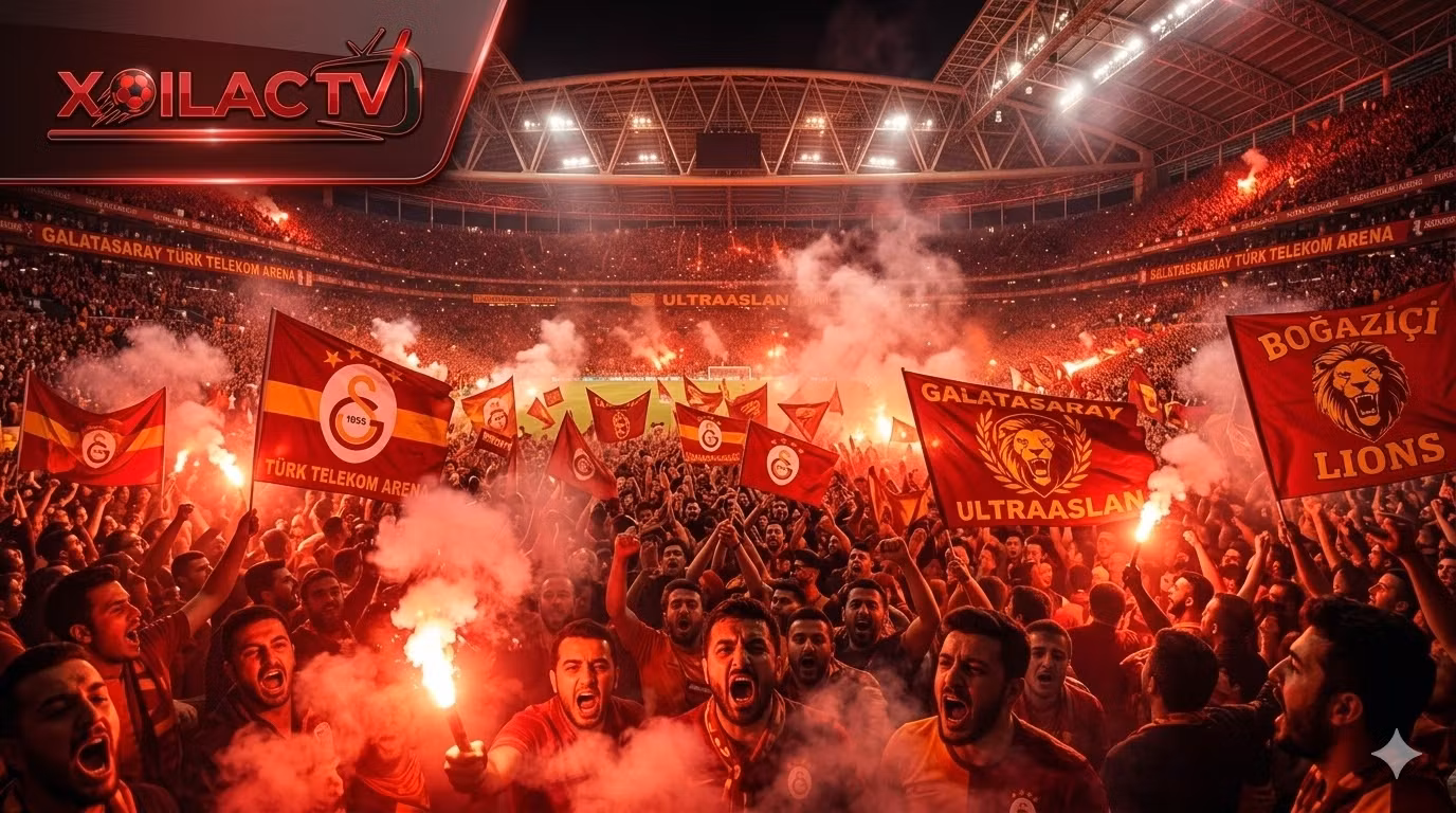 Bầu không khí rực lửa áp lực tại RAMS Park trận Galatasaray vs Liverpool - Xoilac TV