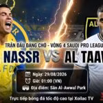 Nhận định bóng đá Al Nassr vs Al Taawon vòng 4 Saudi Pro League cùng chuyên gia Xoilac TV.